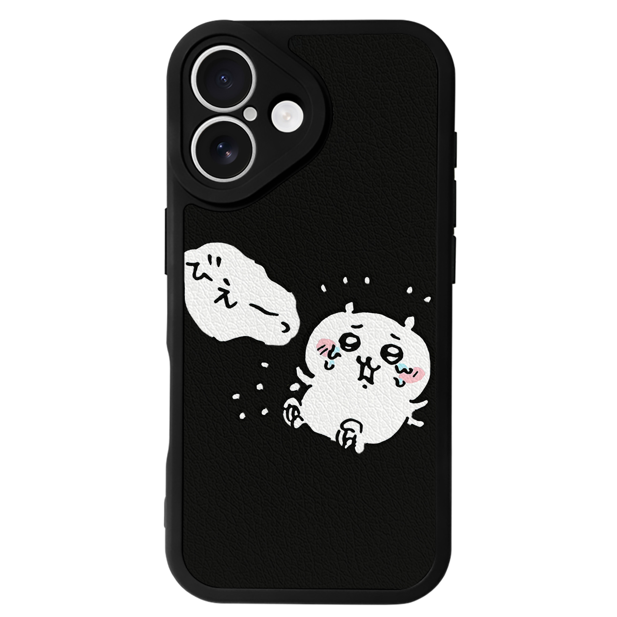 （画像用） ちいかわ ちいかわ Chii-kawa chiikawa 【iPhone 16シリーズ対応】シリコンスマホケース（レザー調） 材質：シリコン